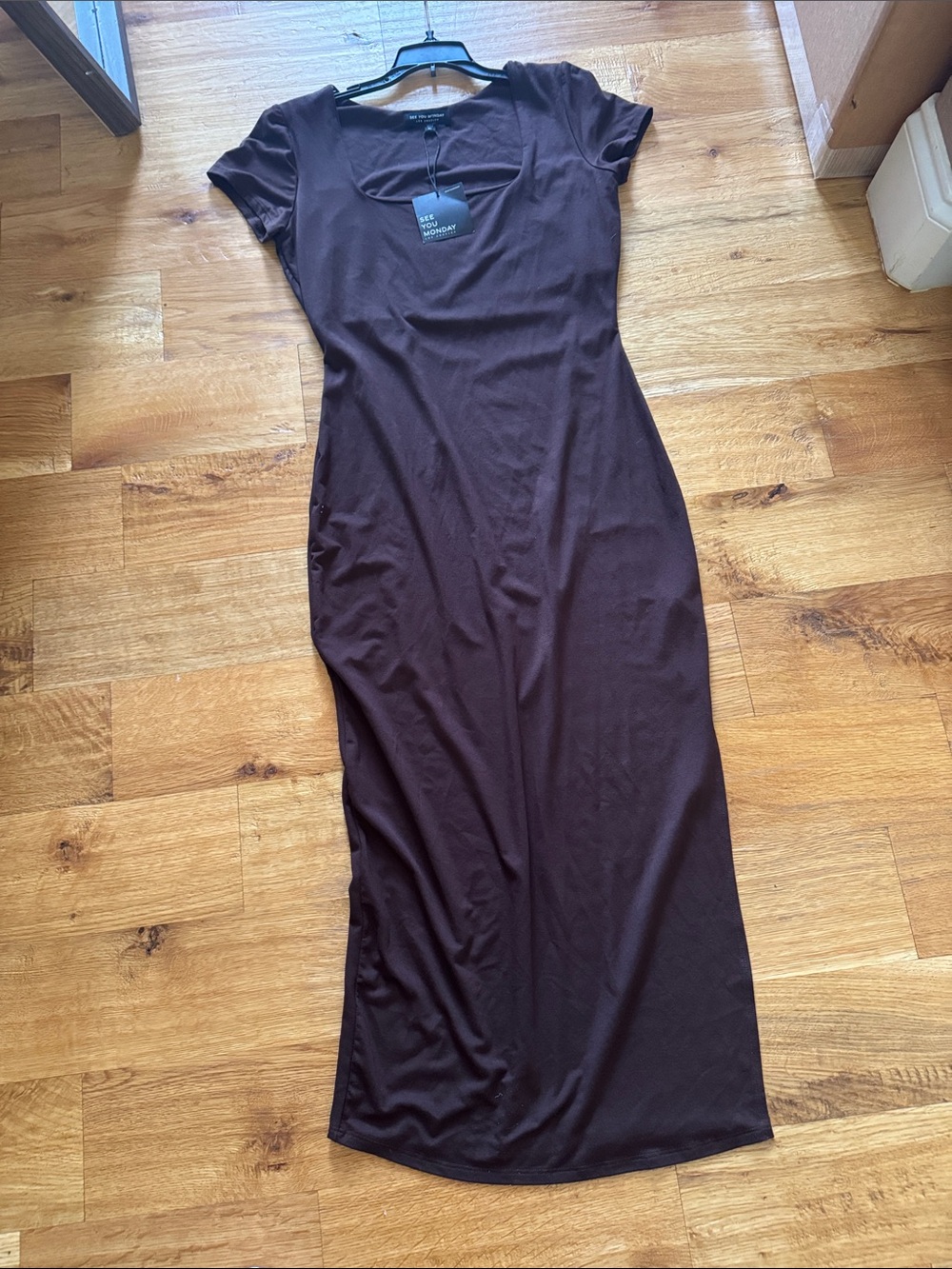 NWT See you Monday bodycon   Maxi Dress - Picture 2 of 8